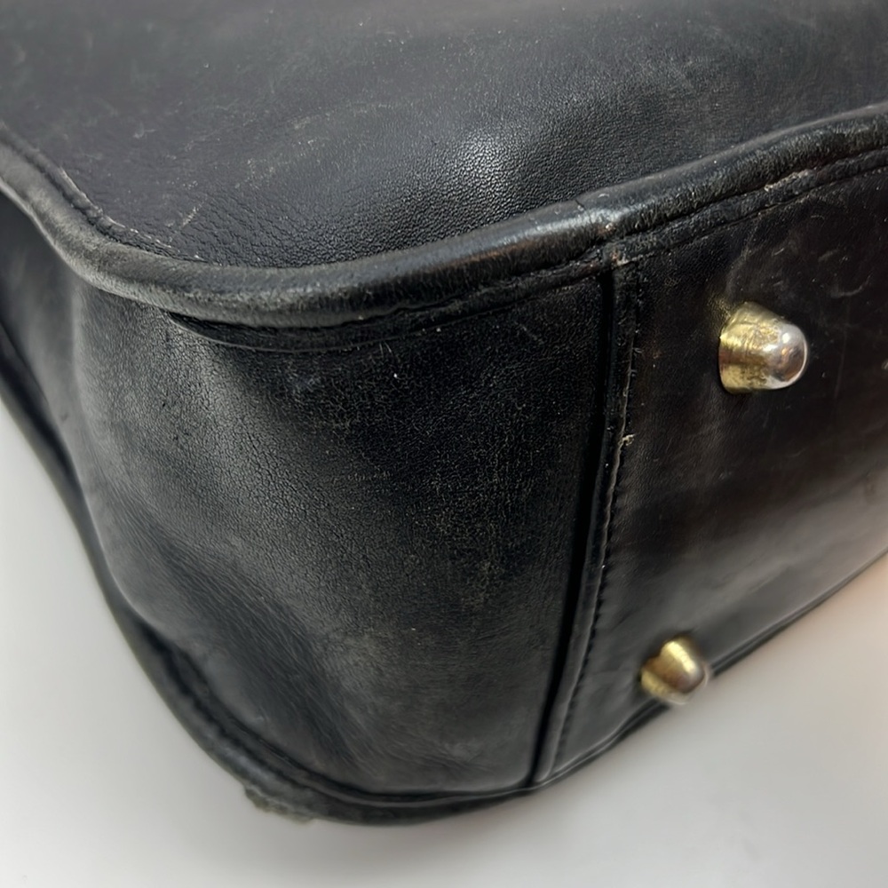 Coach USA Legacy Black Leather Crossbody Shoulder Bag 9966 - Picture 9 of 16
